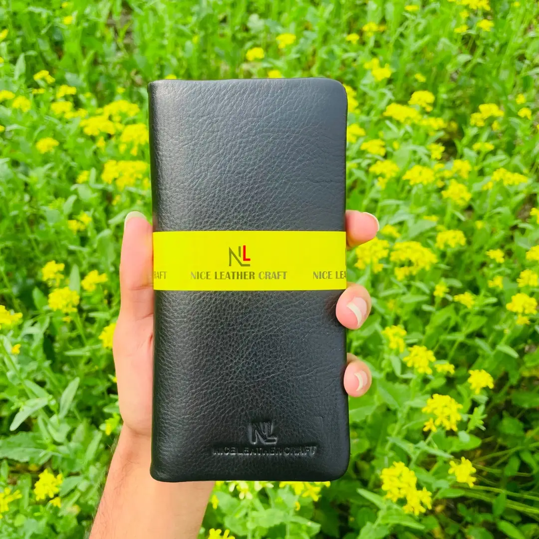Premium Milled zipper Long Wallet - Image 4